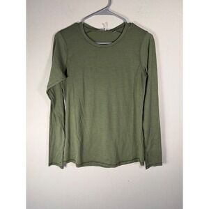 Tasc Performance REI Elevation Merino LS W Long Sleeve Top Size S Olive Green